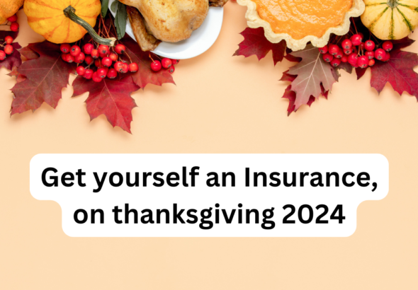 Get yourself an Insurance, on thanksgiving 2024